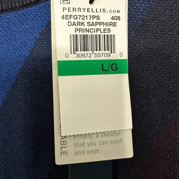 Perry Ellis NWT’s men’s pullover crew neck long sleeve sweater. Size large - Picture 7 of 8
